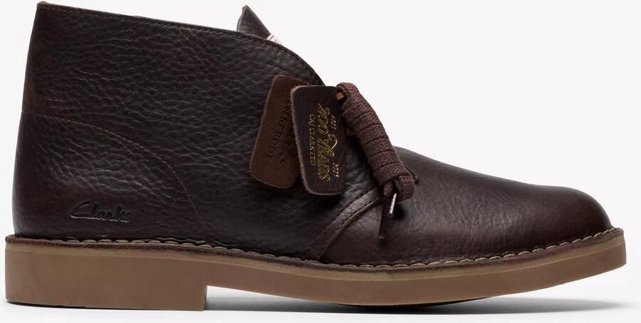 Clarks Desert Bt Evo. Heren Veterschoenen Dark Brown Lea