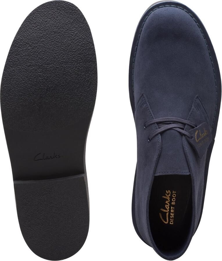 Clarks Veterboot Desert Boot Evo Navy Blauw Suède Verwisselbaar Voetbed - Foto 4