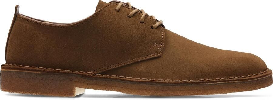 Clarks Desert London Heren Veterschoenen Cola Suede