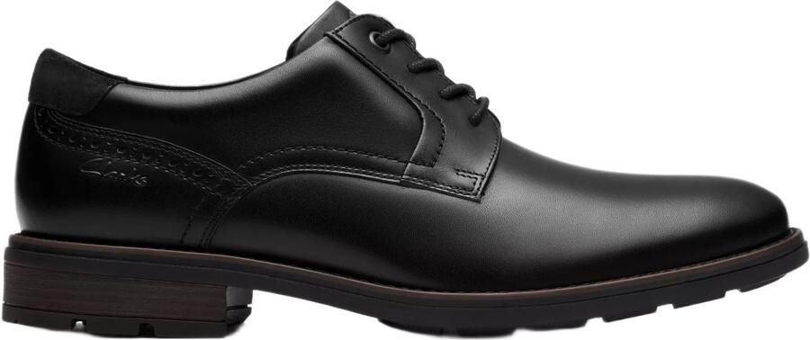 Clarks Emmet Plain heren veterschoen zwart