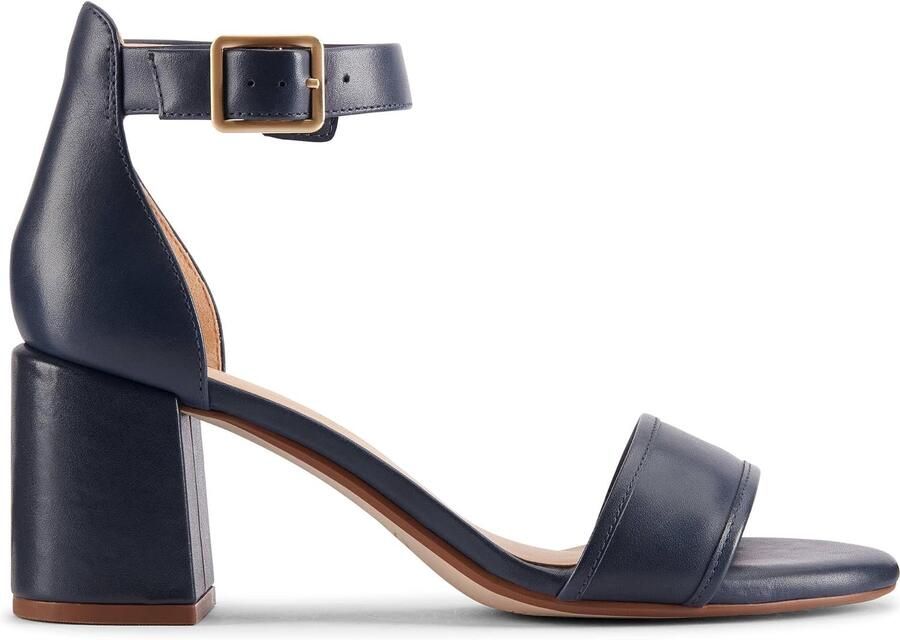 Clarks Ezoria Mae Dames Sandalen Zwart Leer