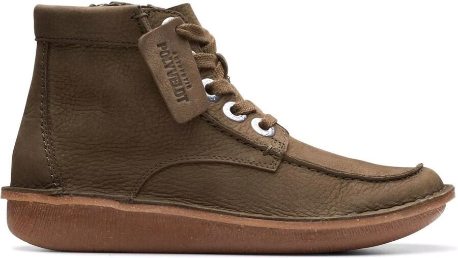 Clarks Groene Enkellaars voor dames Funny Cedar Green - Foto 1