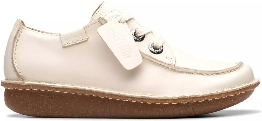 Clarks Funny Dream dames veterschoen wit