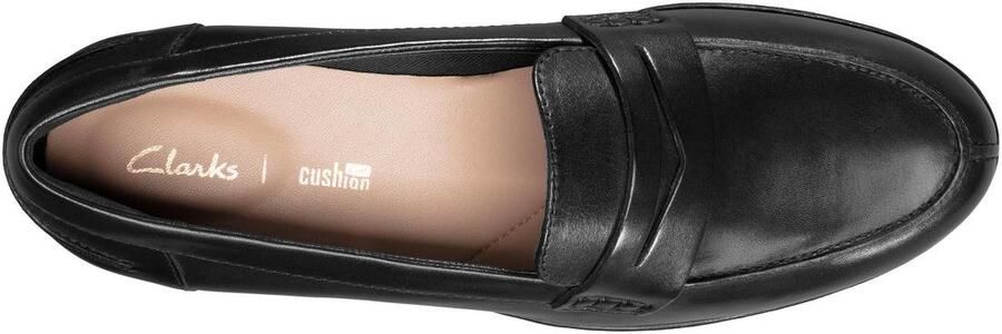 Clarks Hamble Dames Loafers Black Leather - Foto 8