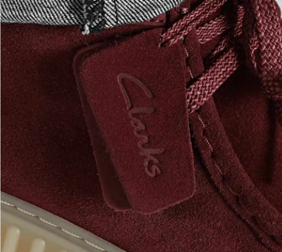 Clarks Heren Bottine Torhill High Wine Suede Bordeaux