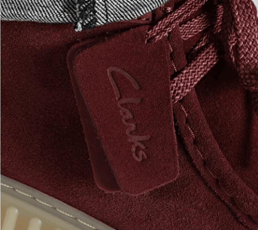 Clarks Heren Bottine Torhill High Wine Suede Bordeaux
