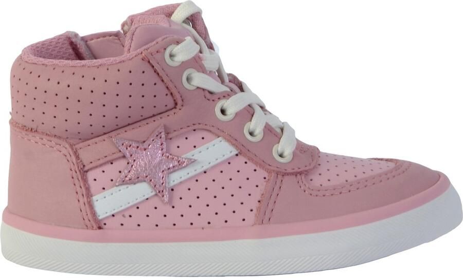 Clarks City Flake leren sportschoenen met hoge bovenkant voor kinderen - Foto 2