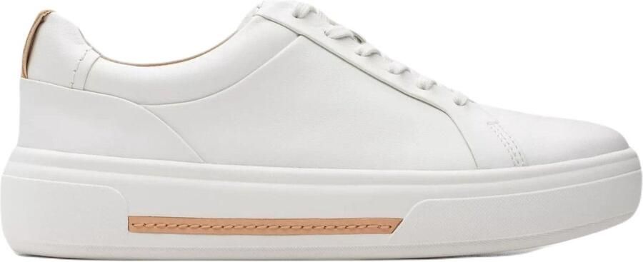 Clarks Witte damessneakers Hollyhock Walk
