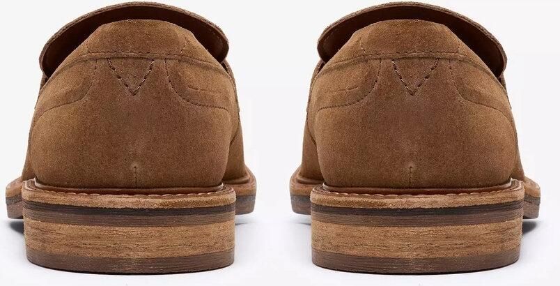 CLARKS Instappers 'Aldwin' lichtbruin
