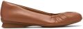 Clarks Jazmynn Lo dames ballerina Bruin - Bruin