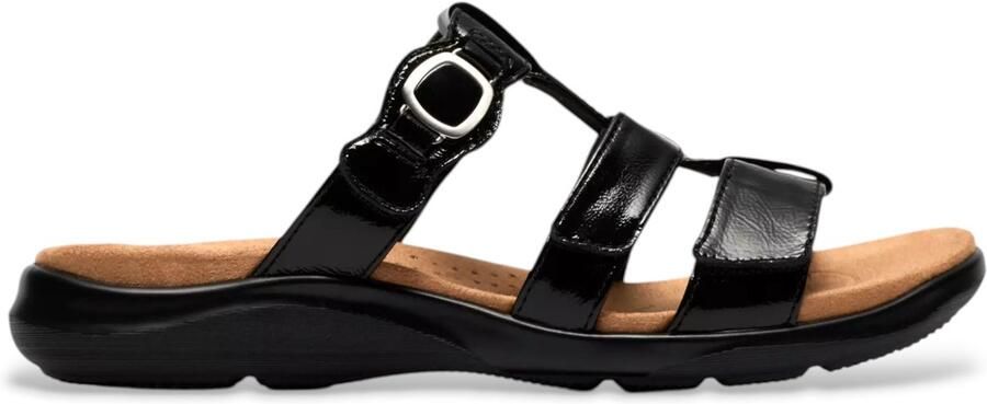 Clarks Kitly Pearl leren schoenen wit lakleer