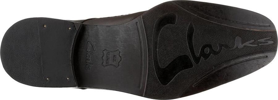 Clarks Klassieke Herenschoen van Leer met Veters Brown Heren - Foto 3