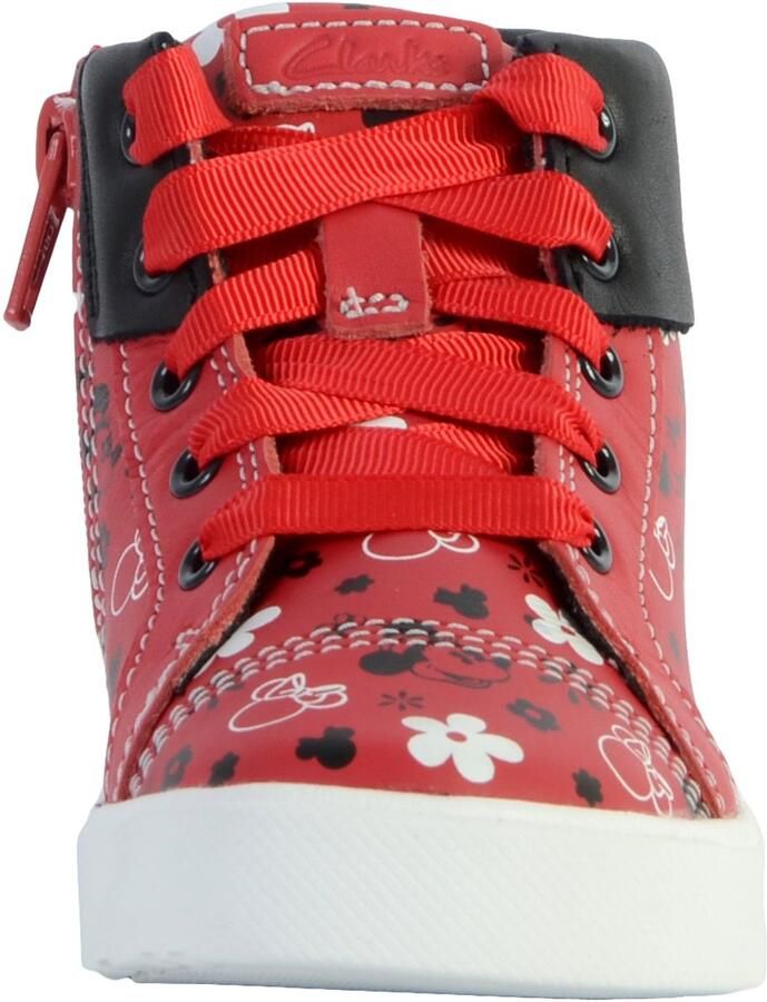 Clarks Leren City Mouse kinderschoenen met hoge bovenkant