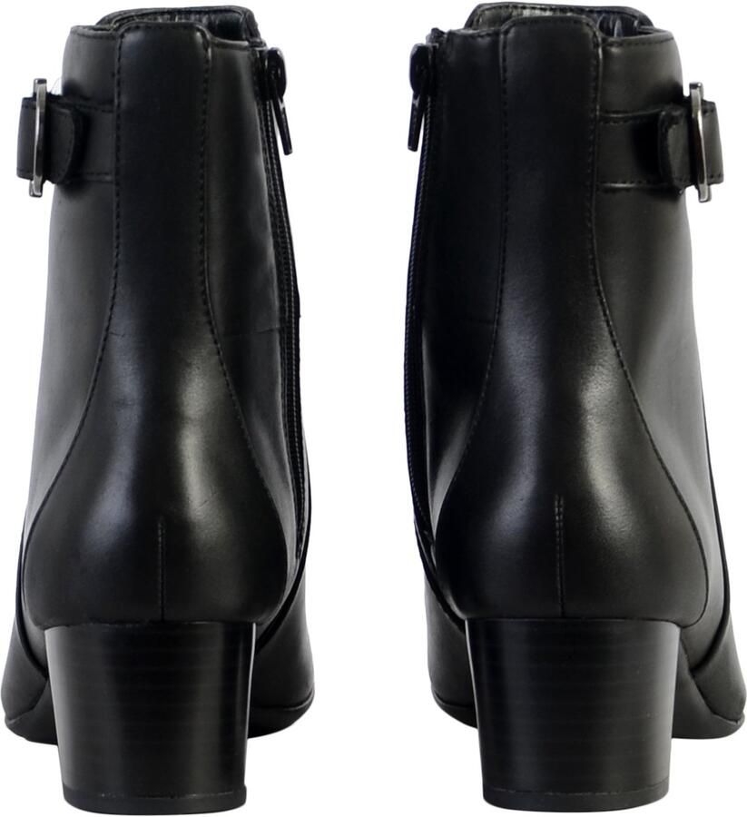 Clarks Linnae Up leren enkellaarsjes met hakken