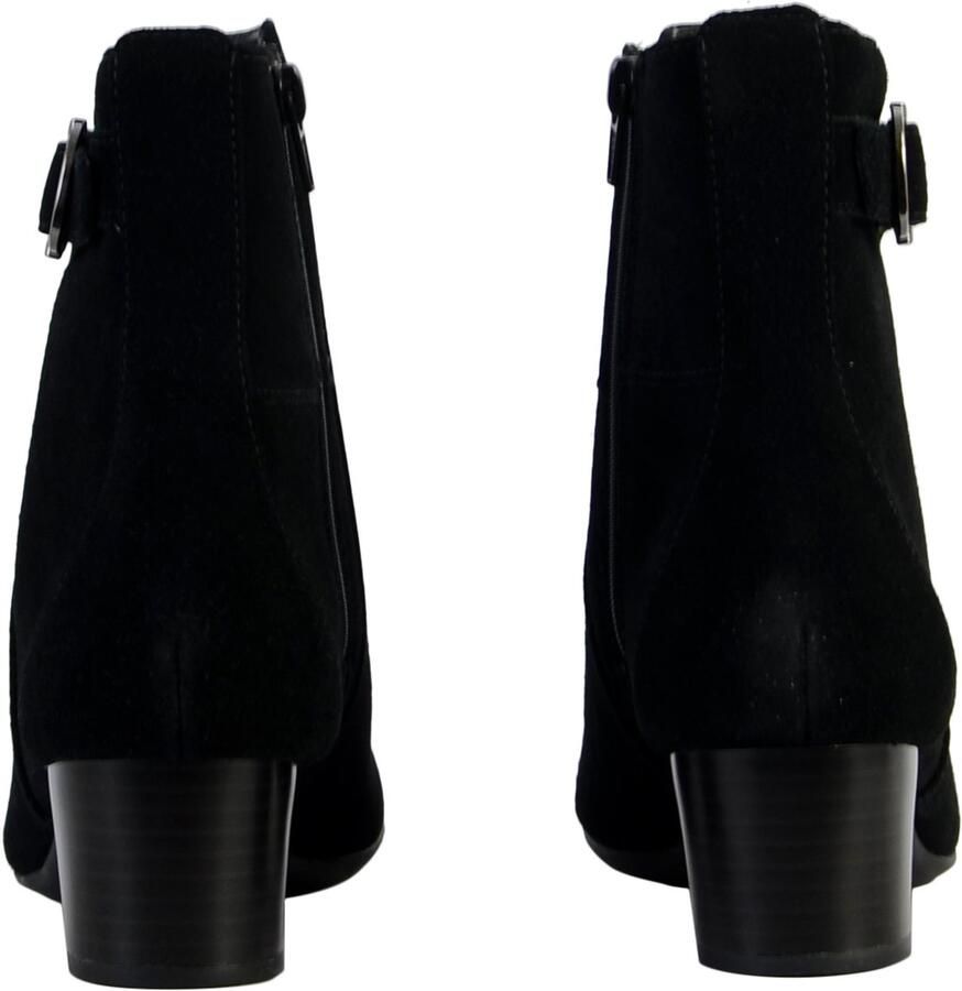 Clarks Linnae Up leren enkellaarsjes met hakken