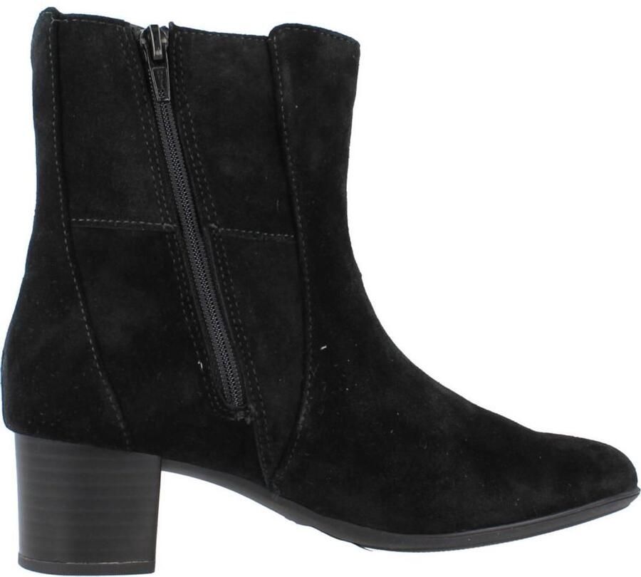 Clarks Linnae Up leren enkellaarsjes met hakken