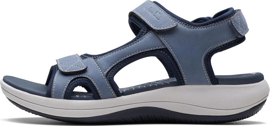 Clarks Mira Bay Dames Sandalen Blauw Textiel
