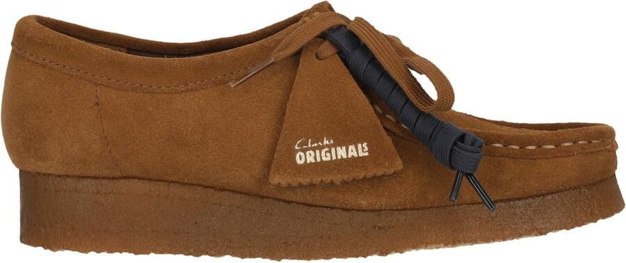 Clarks Mokassins Wallabee Cola Suede
