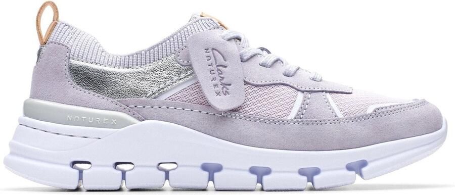 Clarks Nature X Cove dames sneaker Paars