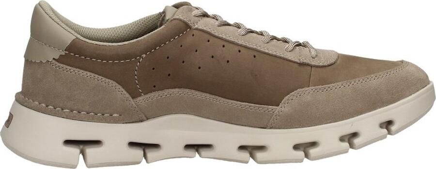 Clarks Ultiem Comfort Leren Sneakers voor Heren Beige Heren