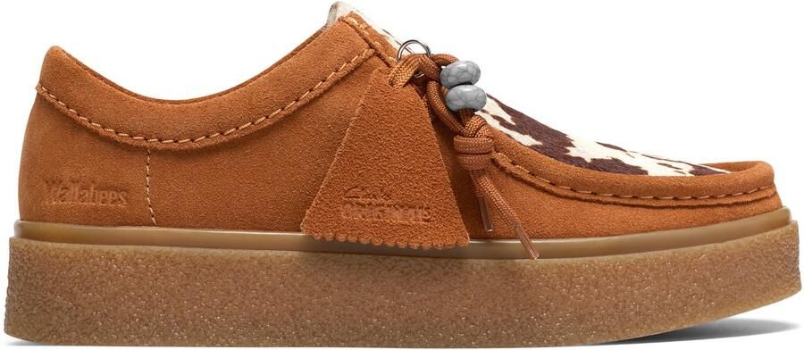 Clarks O Boxbee Walla. cognac Dames Veterschoenen cognac