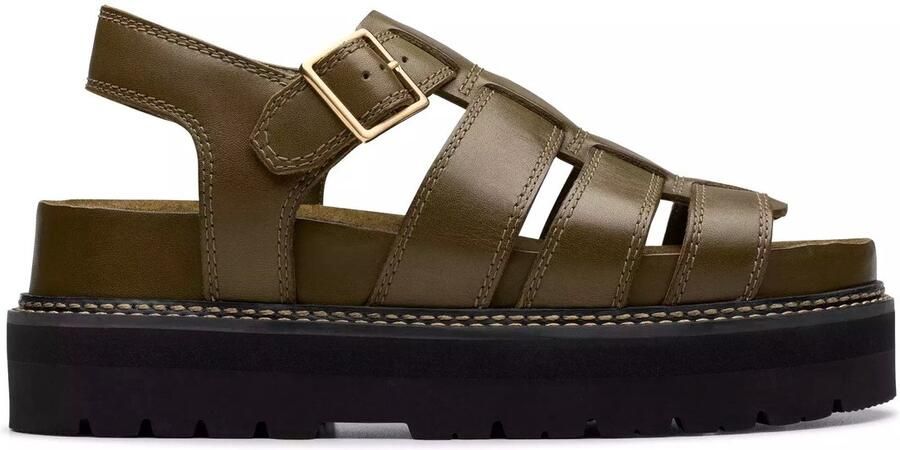 Clarks Orianna Twist dames sandaal groen - Foto 1