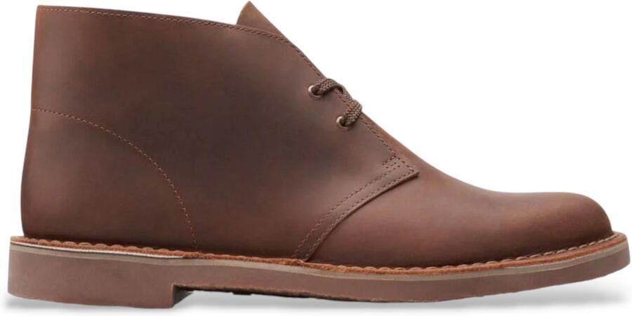 Clarks Originals Bushacre 3 bruin leren enkellaarsjes