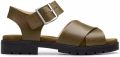 Clarks Groene Damessandaal Premium Comfort - Groen