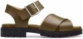 Clarks Groene Damessandaal Premium Comfort - Groen