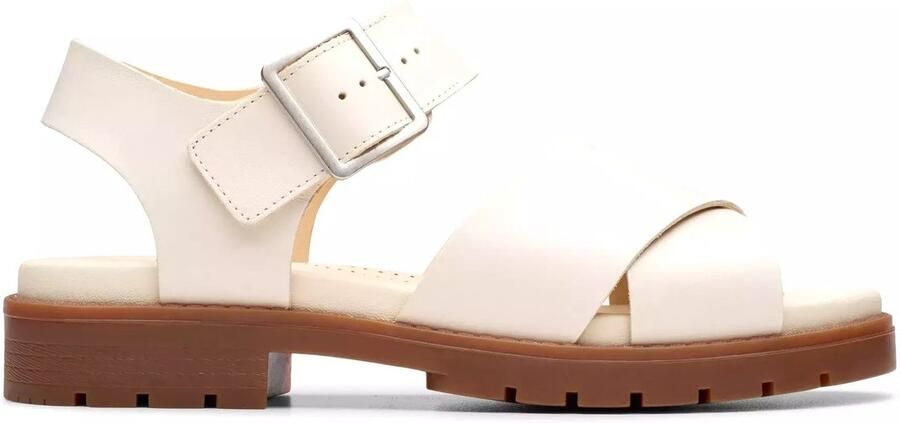 Clarks Stijlvolle damessandaal off white