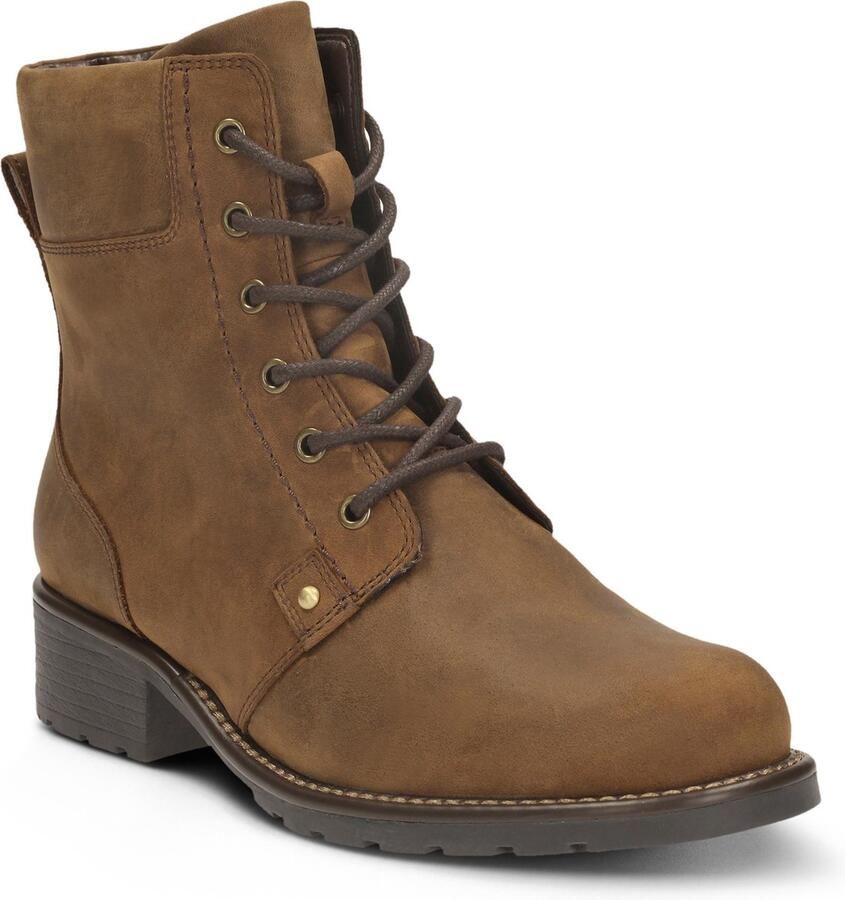Clarks Orinoco Spice Dames Veterboot Brown Snuff
