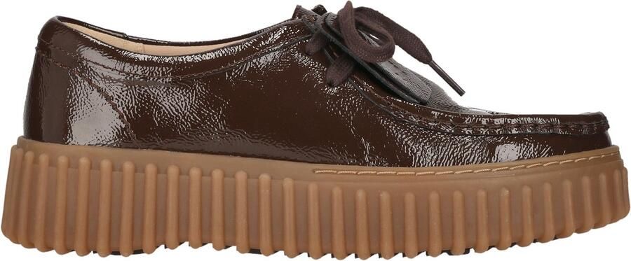 CLARKS Veterschoen 'Torhill Bee' donkerbruin