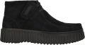CLARKS ORIGINALS Zwarte Clarks Veterschoenen Torhill Moss Dames - Zwart