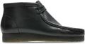 Clarks Herenschoenen Wallabee Boot G black leather - Zwart