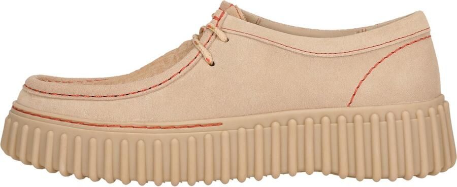 Clarks Shoes Clarks Dames Veterschoen Torhill Bee Ecru Suede Beige - Foto 5
