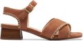 Clarks Serina35 Dames Sandalen met Gesp Bruin Suède - Bruin