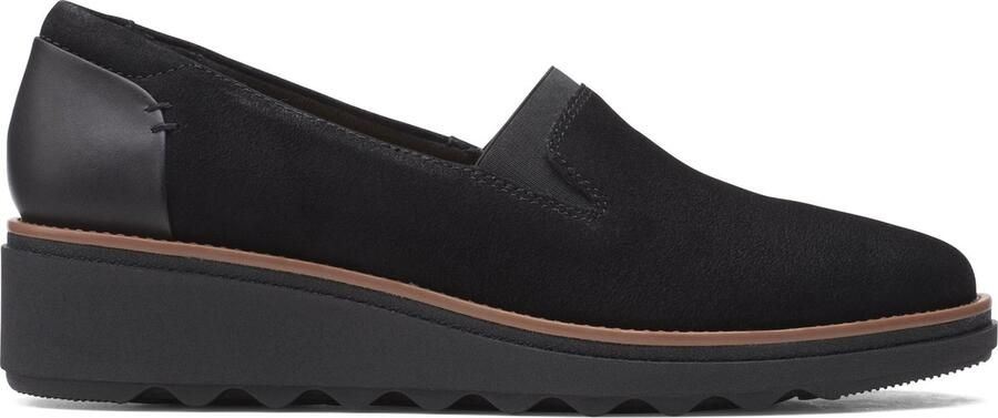 Clarks Sharo Dolly Dames Instappers Black