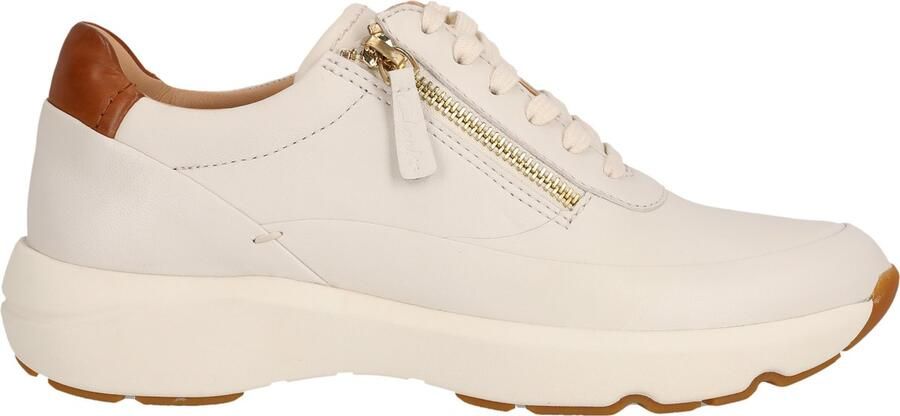 Clarks Sneaker Women Tivoli Zip Off White Leather