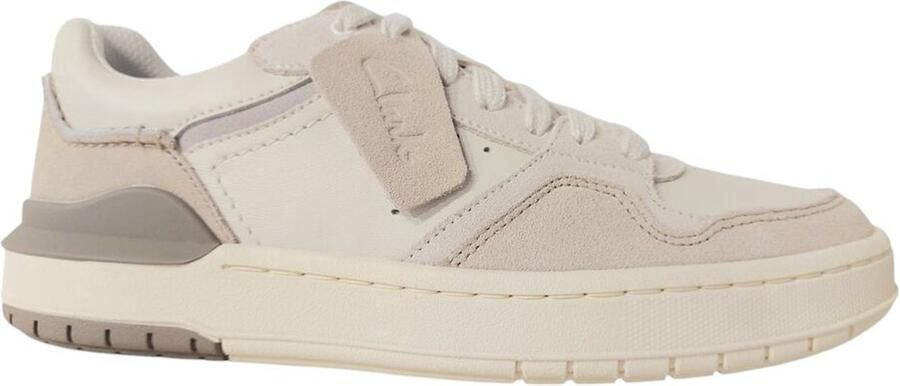 Clarks Sneaker Courtlite2 Lo Off White Suede