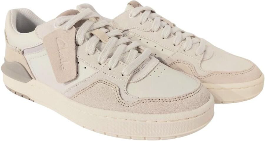 Clarks Sneaker Courtlite2 Lo Off White Suede