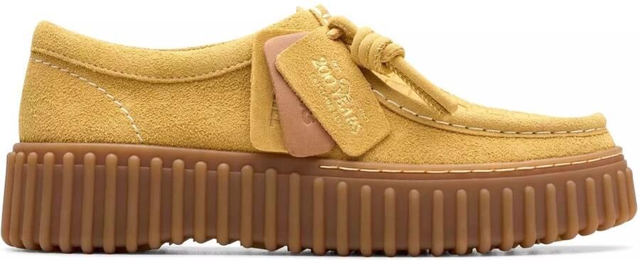 Clarks Torhill Bee dames veterschoen Geel