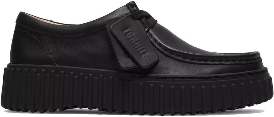Clarks Torhill Bee dames veterschoen Zwart