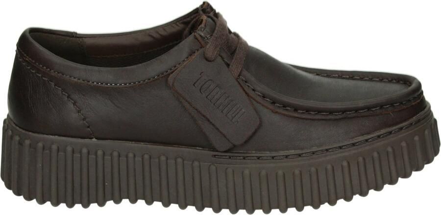 Clarks Torhill Bee donkerbruin Dames Veterschoenen donkerbruin - Foto 2
