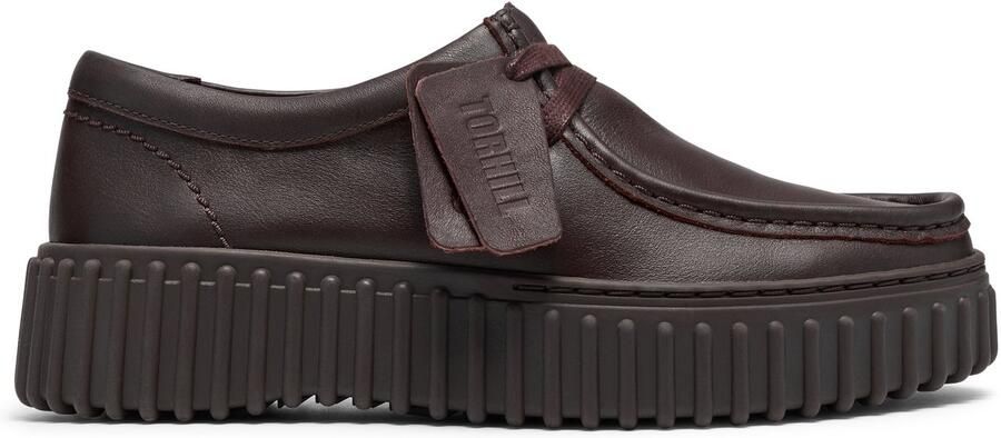 Clarks Torhill Bee donkerbruin Dames Veterschoenen donkerbruin