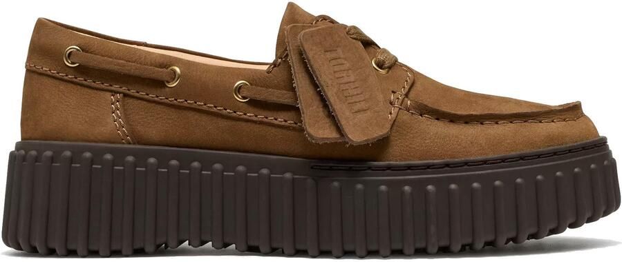Clarks Torhill Boat dames instapper Bruin