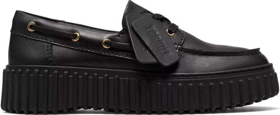 Clarks Torhill Boat dames instapper Zwart