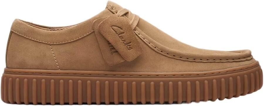 Clarks Torhill Lo heren veterschoen beige