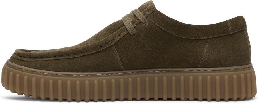Clarks Torhill Lo Heren Veterschoenen Olive Suede