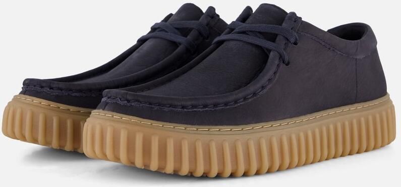 Clarks Torhill Low Bootschoenen blauw Suède - Foto 2