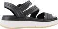 Clarks Sandalen Tuscan Strap sandalette flats zomerschoen met plateausool - Zwart